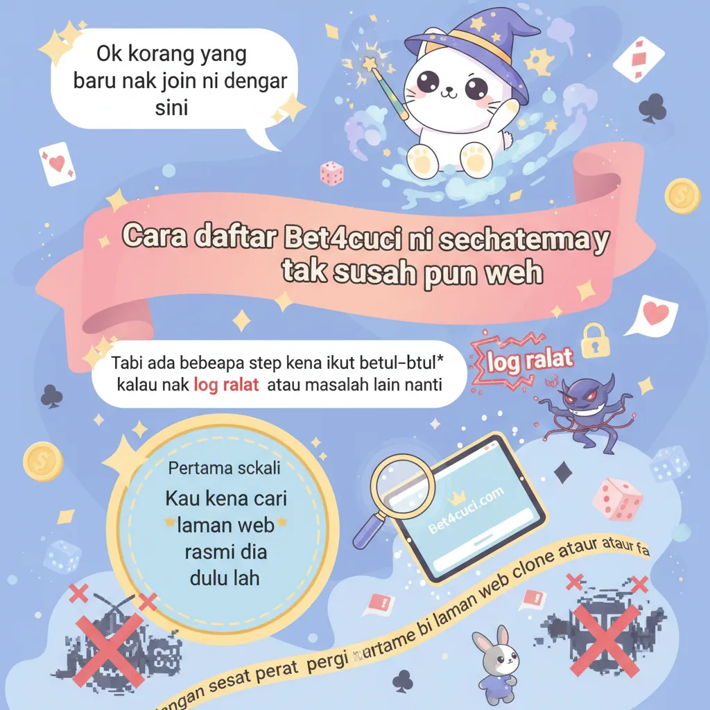 Cara Daftar Bet4cuci & Akses Kasino Dalam Talian