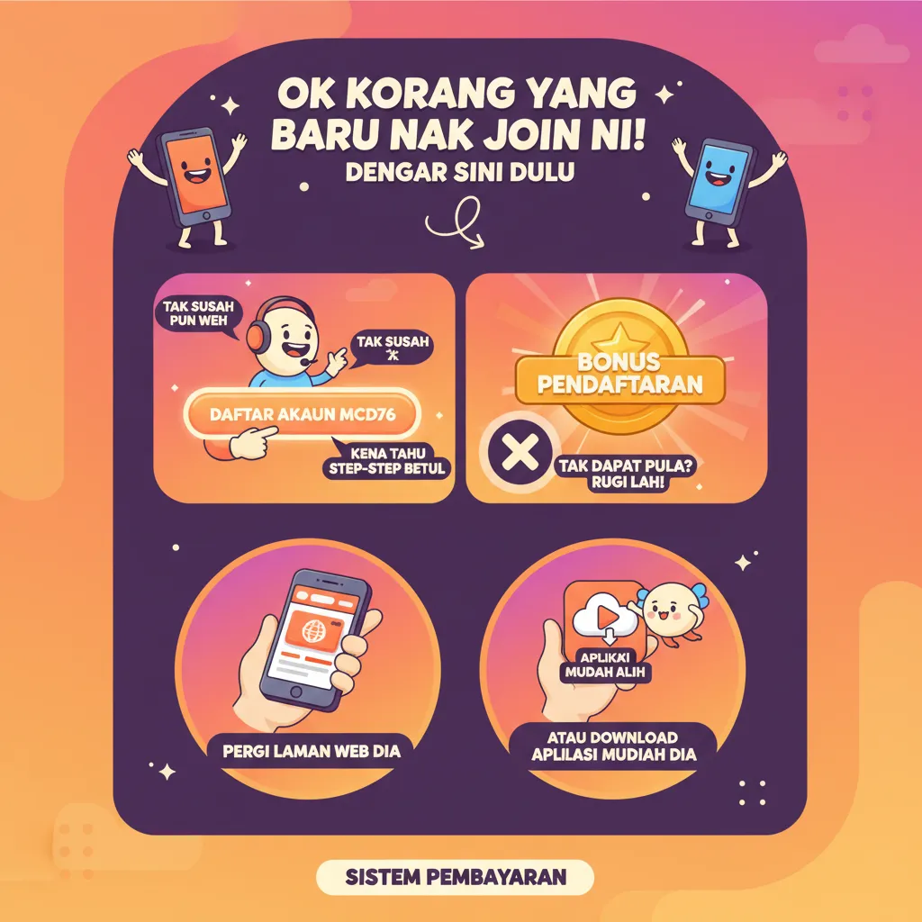 Cara Daftar Akaun mcd76 & Bonus Pendaftaran