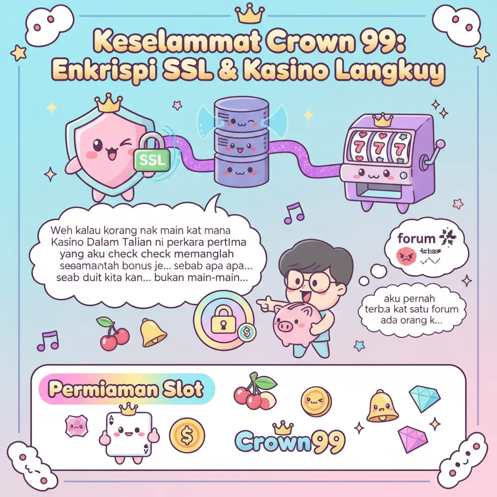 Keselamatan Crown 99: Enkripsi SSL & Kasino Langsung